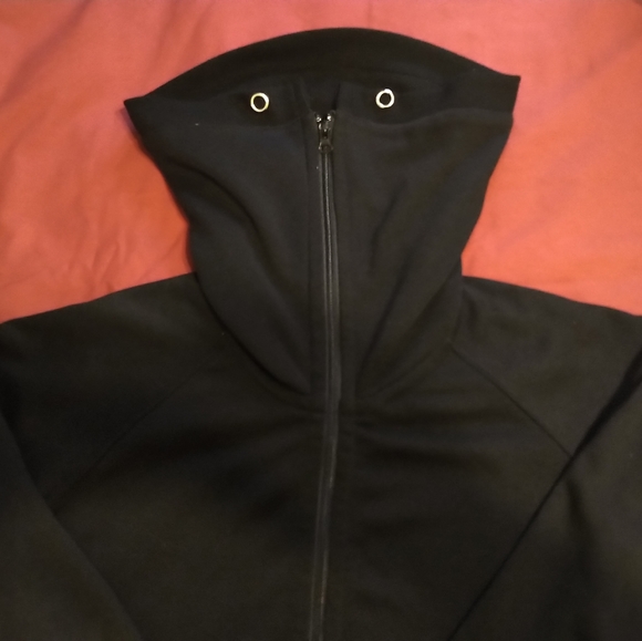 Cowl Neck Zip-Up Hoodie - Picture 5 of 5
